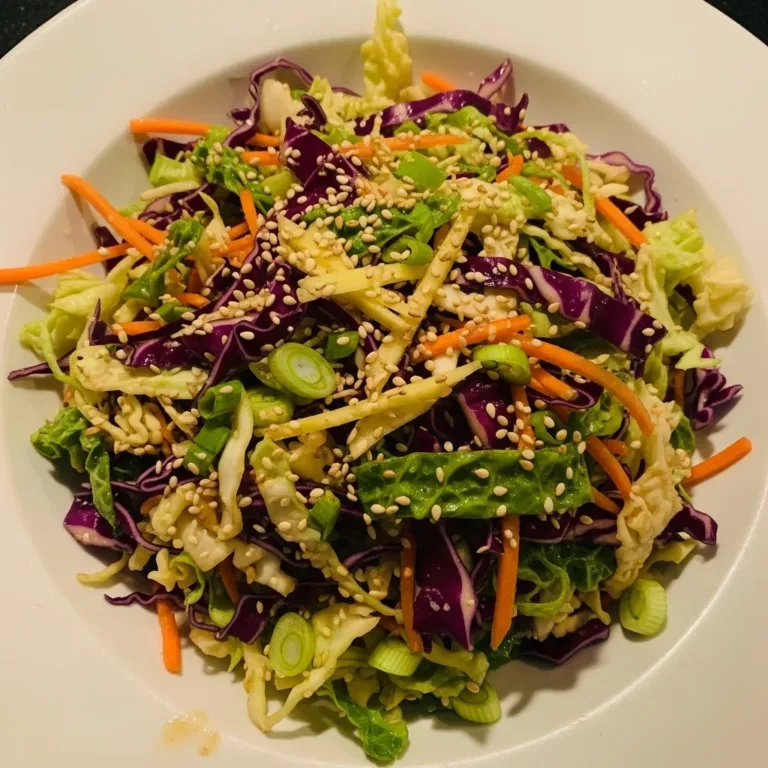 sesame ginger cabbage slaw