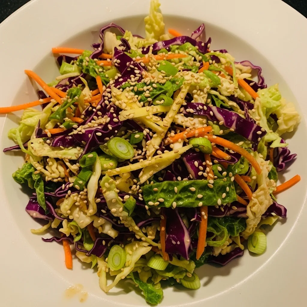 Sesame ginger cabbage slaw