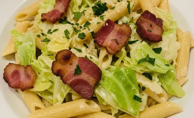 cabbage bacon pasta