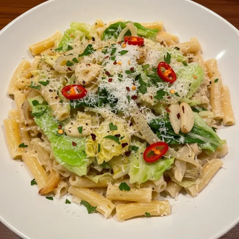 creamy cabbage pasta