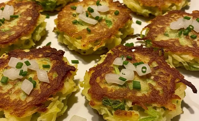 cabbage potato fritters