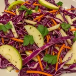 red cabbage apple slaw