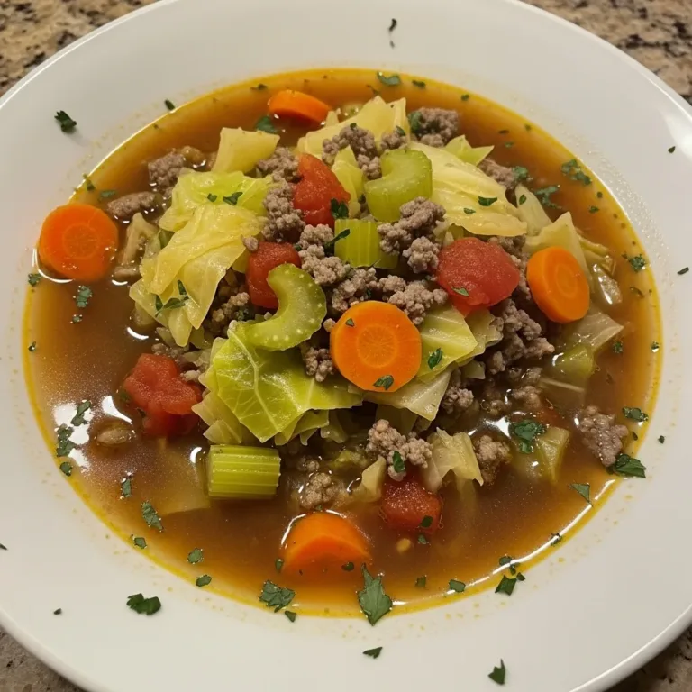 cabbage beef soup
