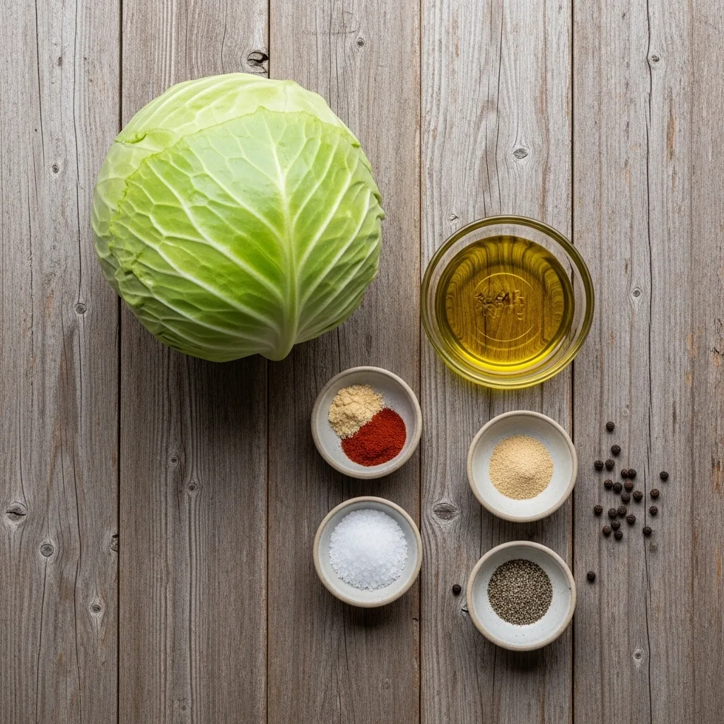 crispy roasted cabbage wedges