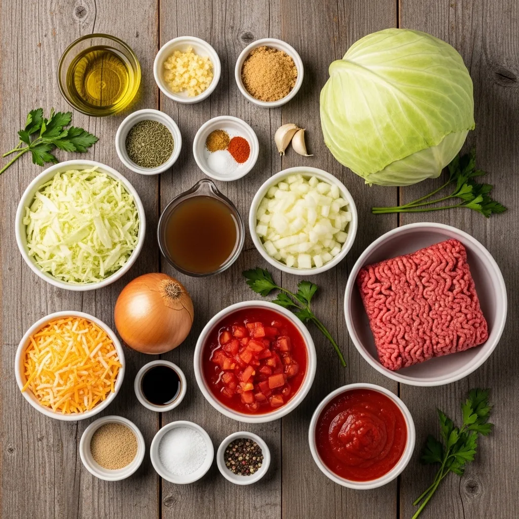 cabbage ground beef casserole