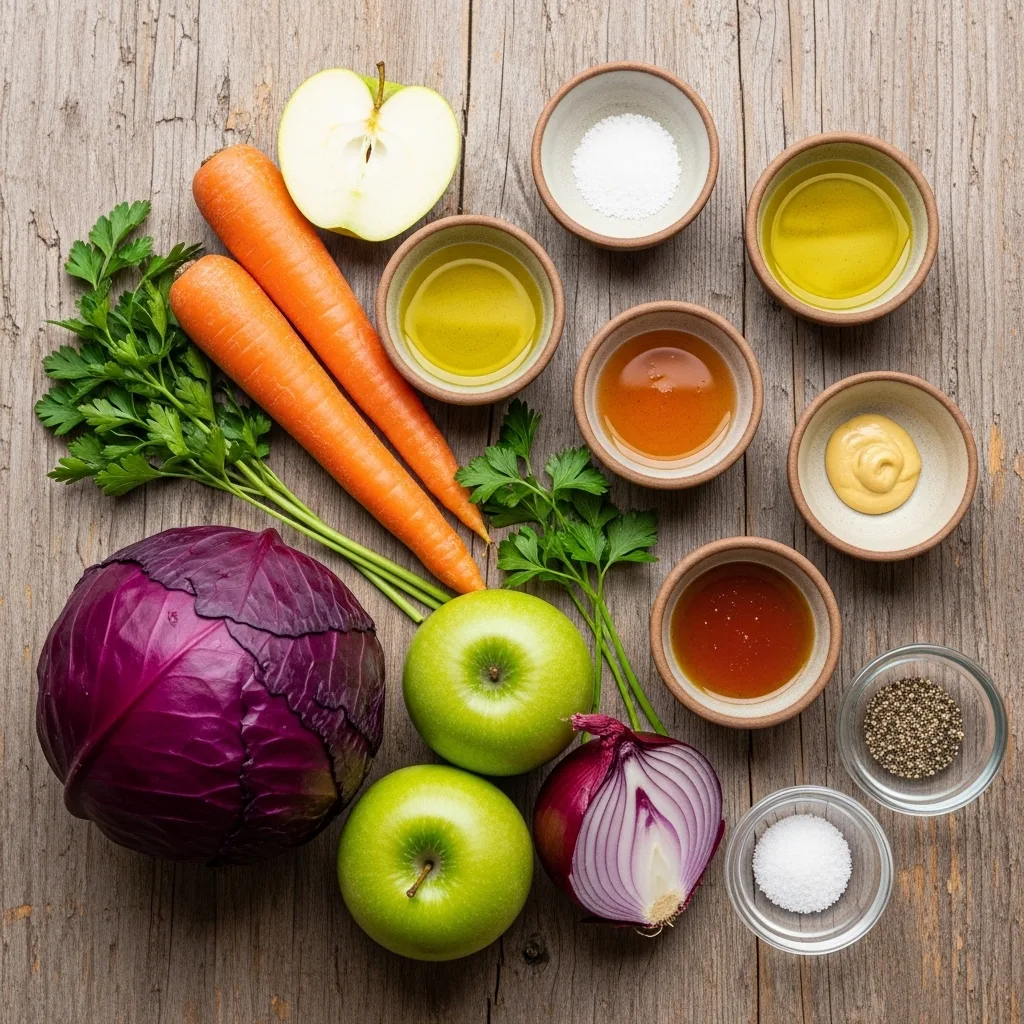 red cabbage apple slaw