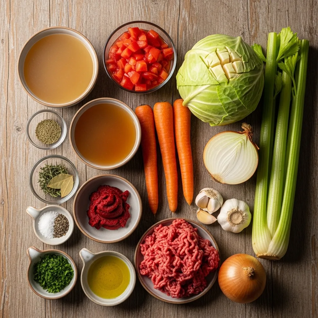 Cabbage beef soup 8 cabbage beef soup