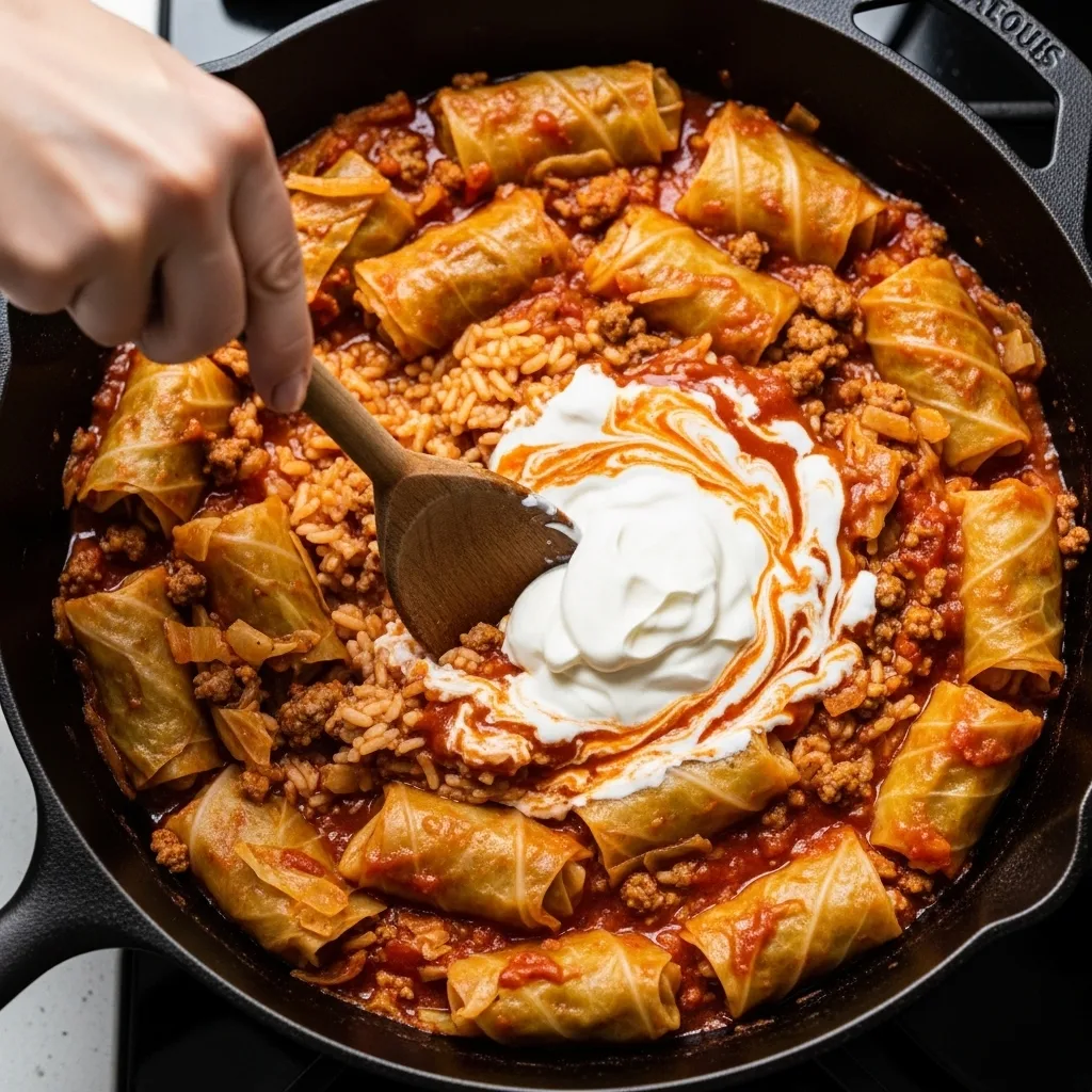 unstuffed cabbage roll skillet