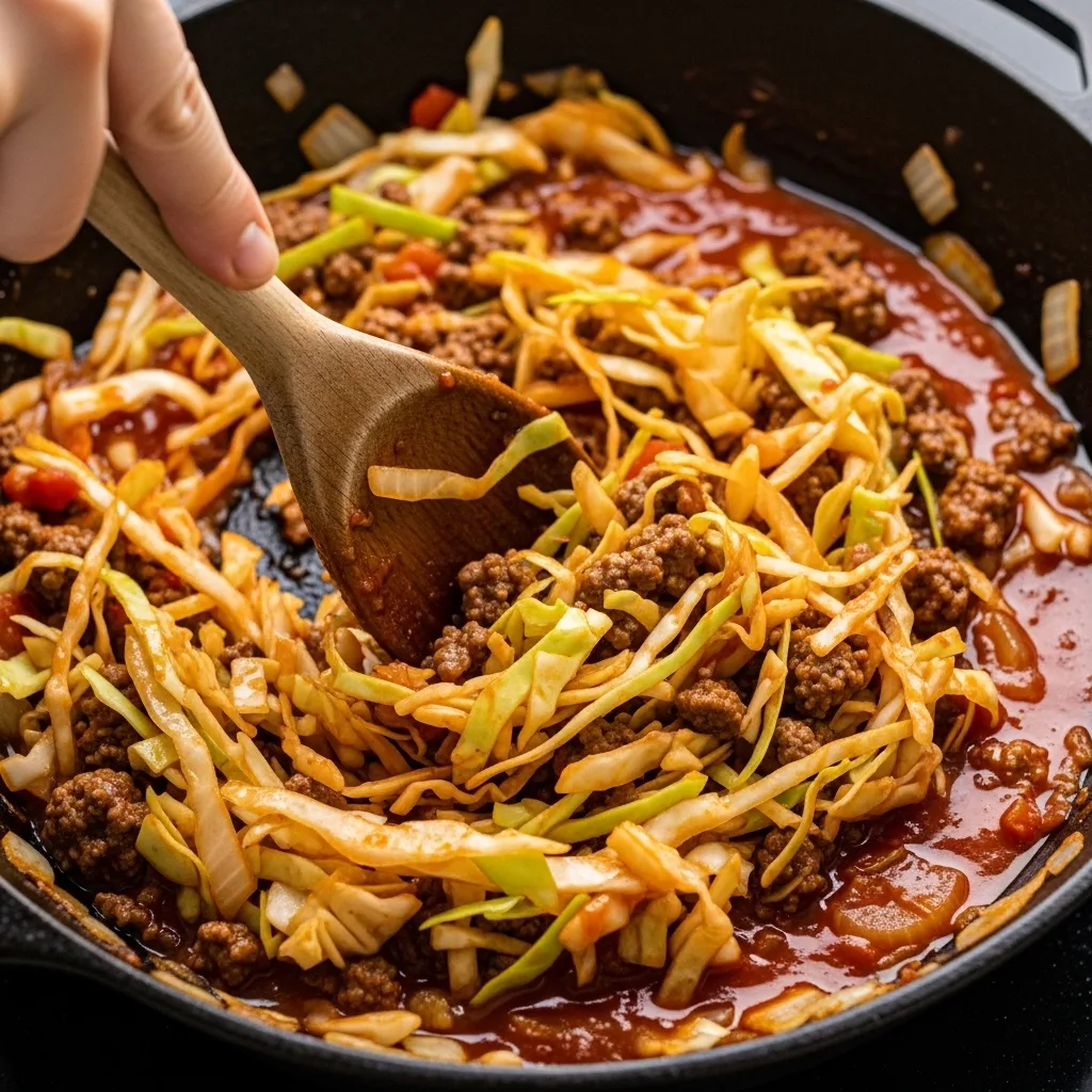 cabbage ground beef casserole