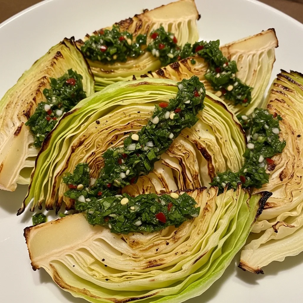 roasted cabbage chimichurri