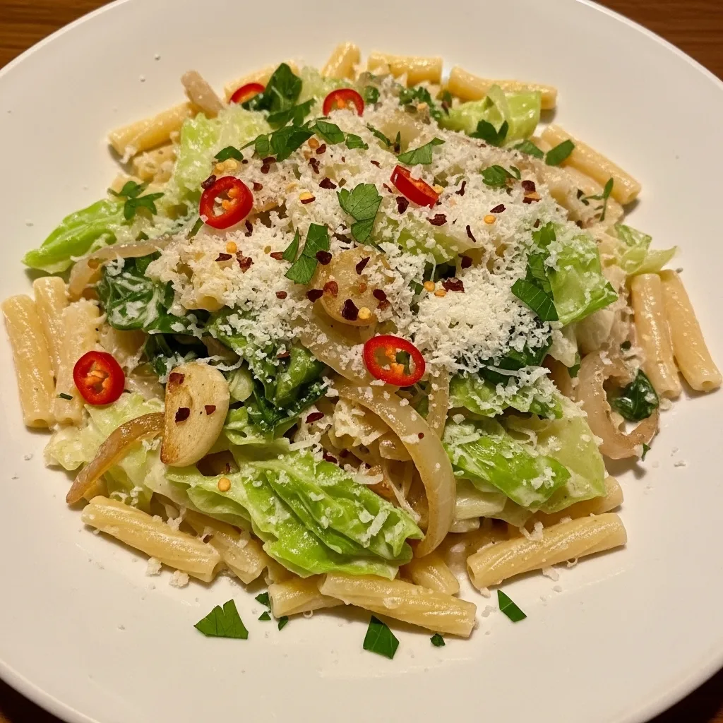 creamy cabbage pasta
