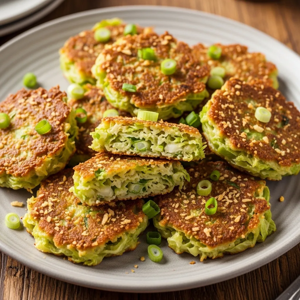crispy cabbage fritters