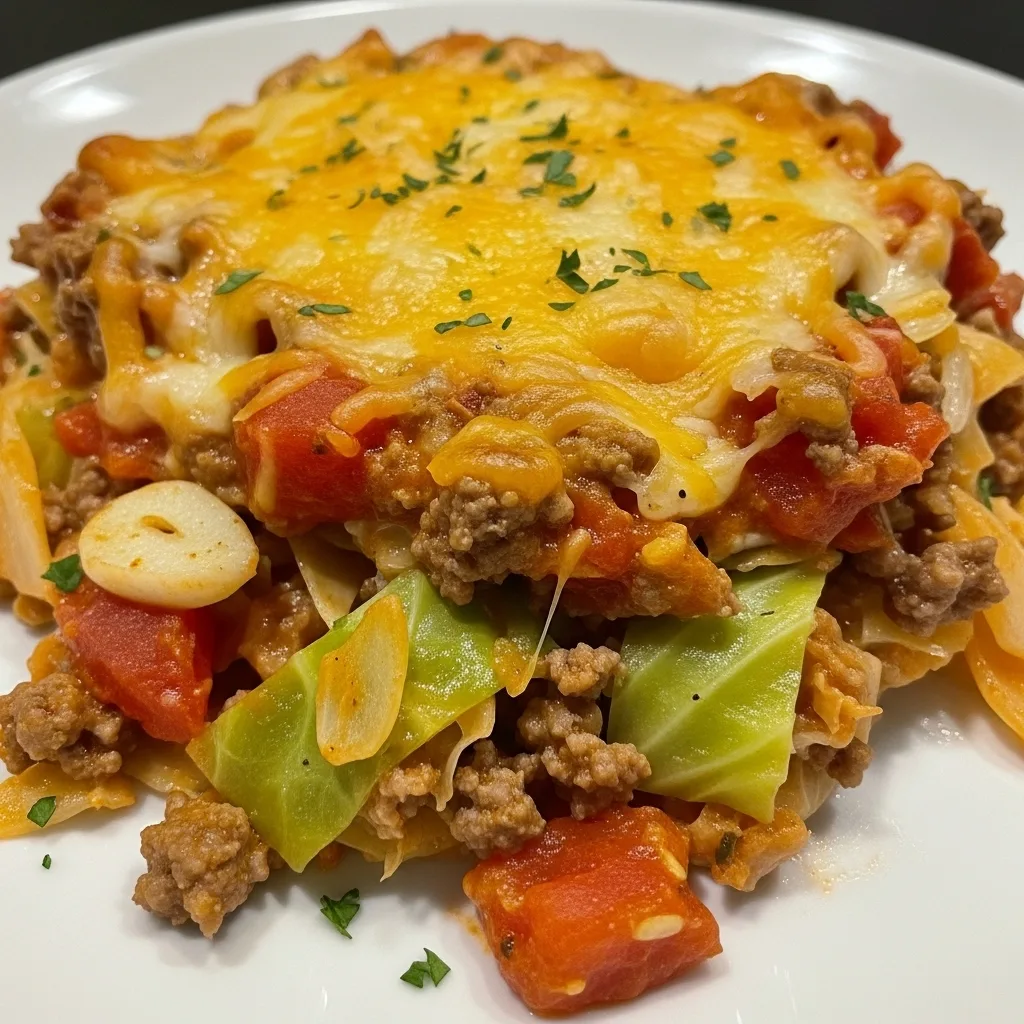 cheesy cabbage casserole