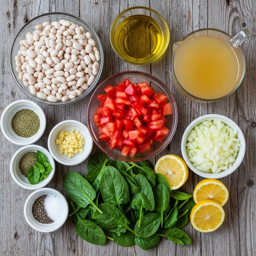 Crockpot Tuscan White Bean Soup