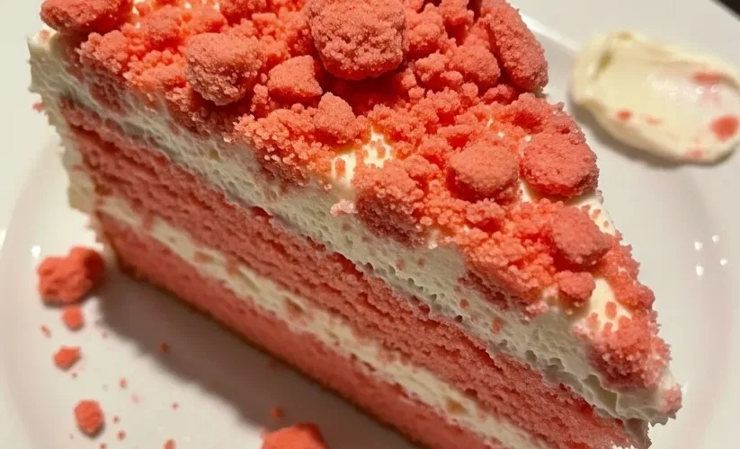 Strawberry Crunch Cake