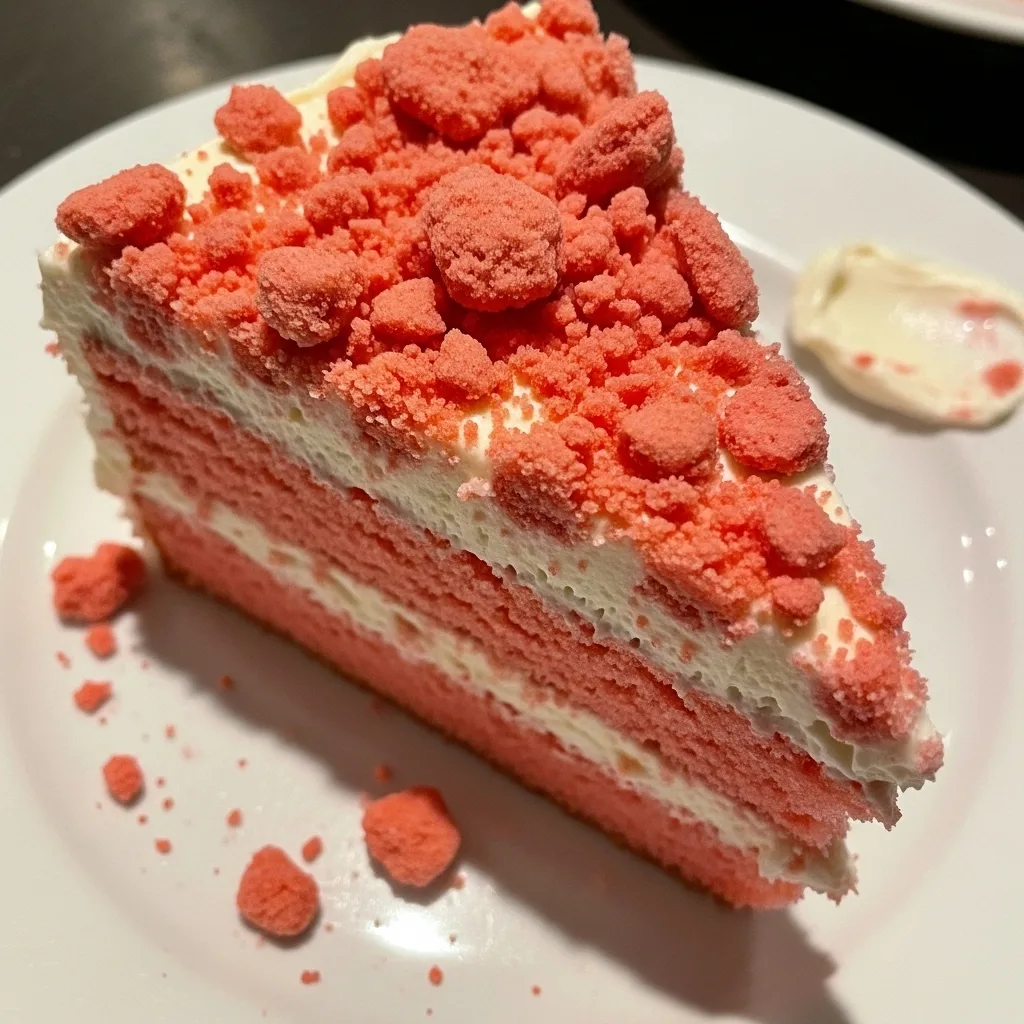 Strawberry Crunch Cake