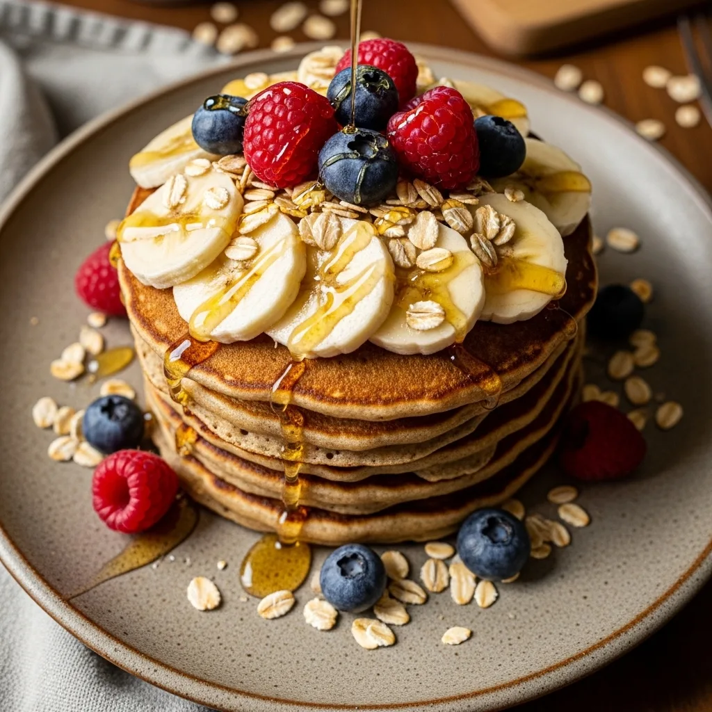 Banana Oat Pancakes