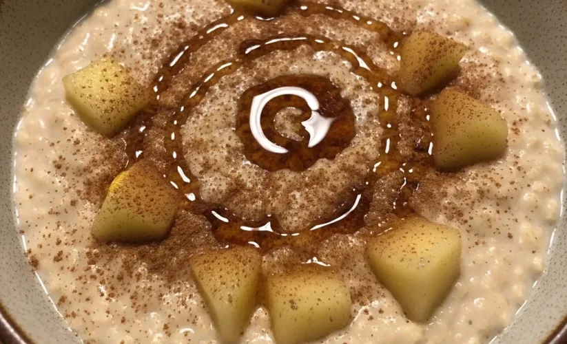 Slow Cooker Apple Cinnamon Oatmeal