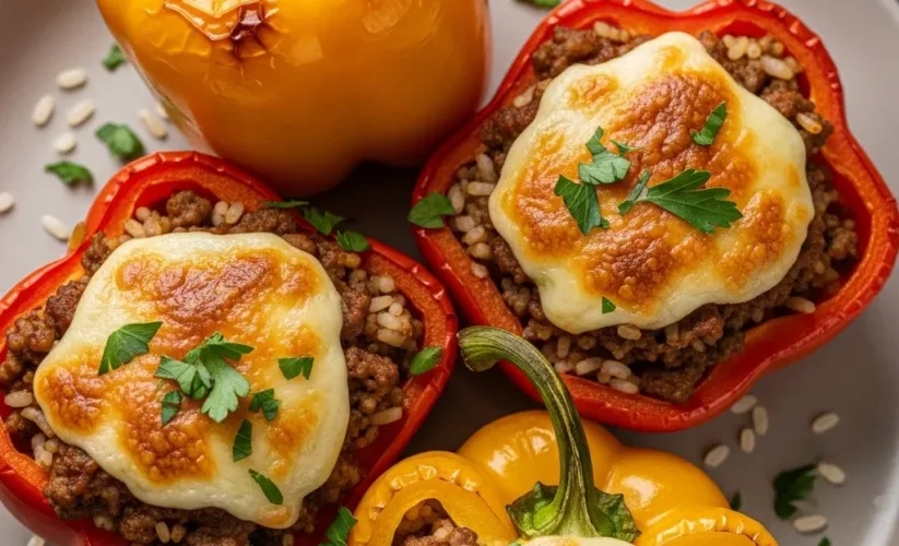 Beef Stuffed Bell Peppers