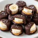 frozen banana bites with chocolate