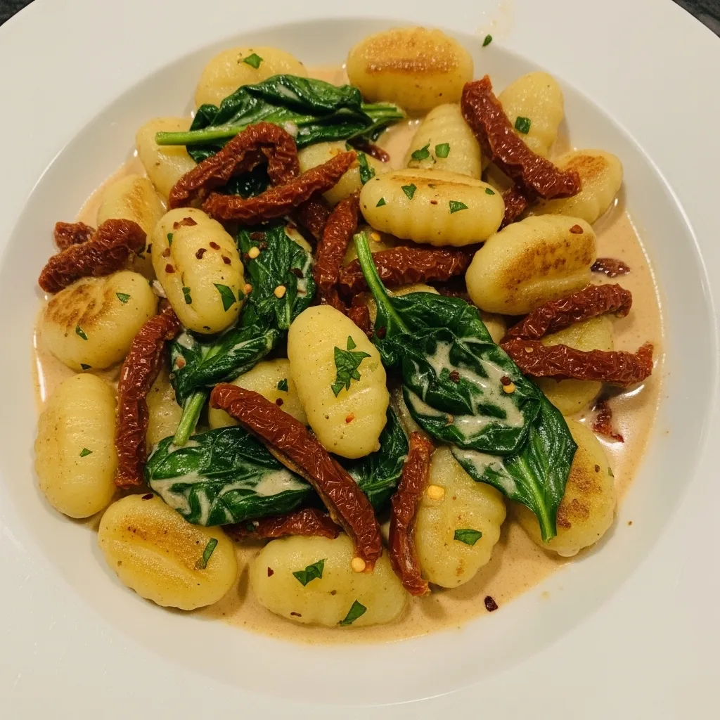 Sun-Dried Tomato Gnocchi Skillet