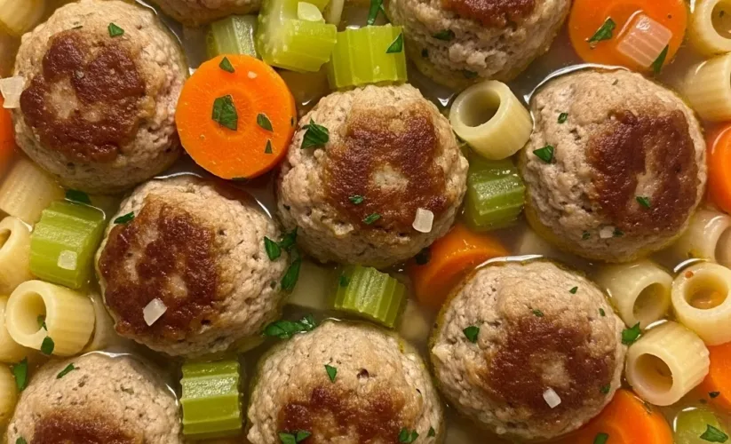 Slow Cooker Turkey Meatball Soup