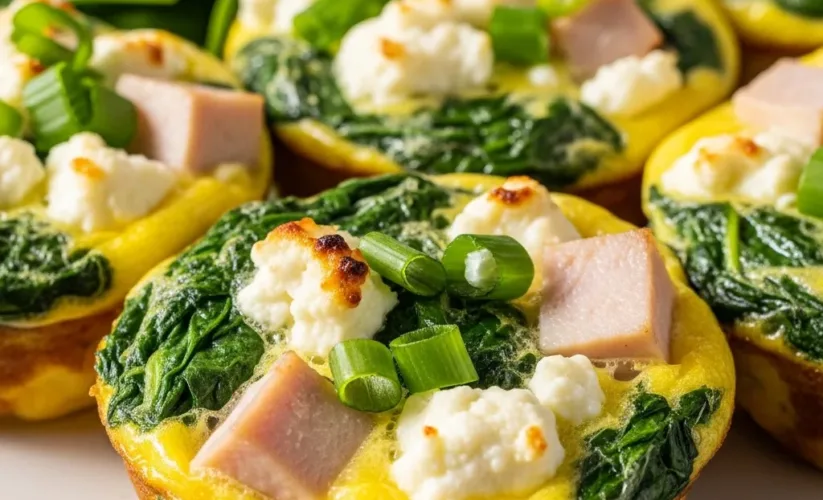 Spinach Feta Egg Muffins