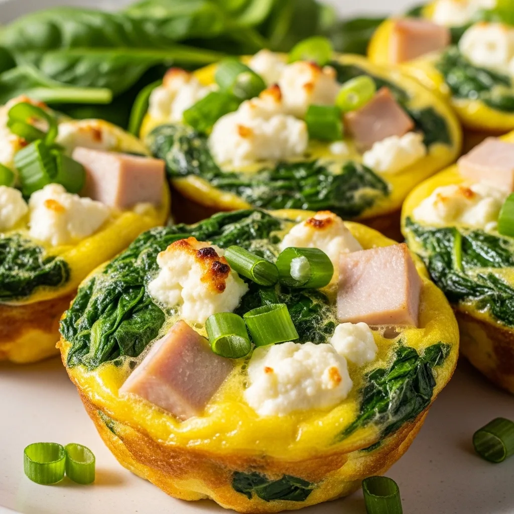 Spinach Feta Egg Muffins