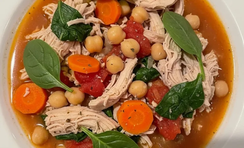 Crockpot Chicken and Chickpea Stew