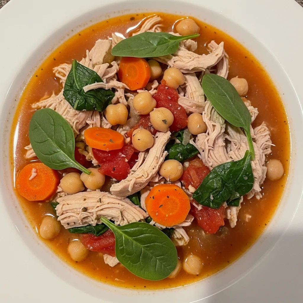 Crockpot Chicken and Chickpea Stew