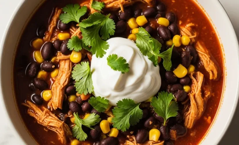 Crockpot Chicken Enchilada Soup