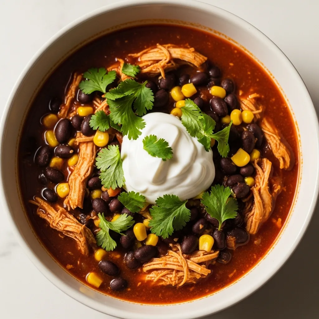 Crockpot Chicken Enchilada Soup