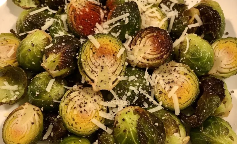 Air Fryer Parmesan Brussels Sprouts
