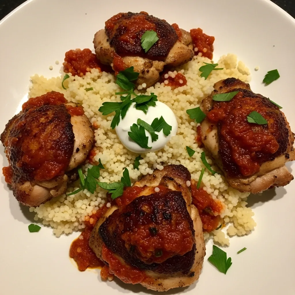 Harissa Chicken with Couscous