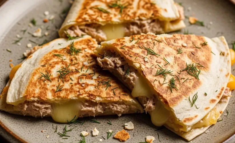 Tuna Melt Quesadillas