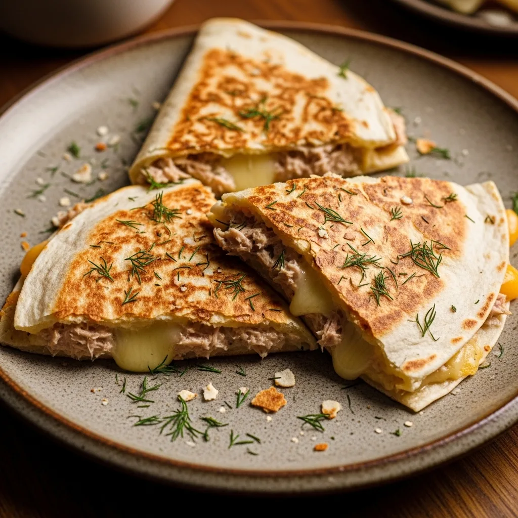 Tuna Melt Quesadillas