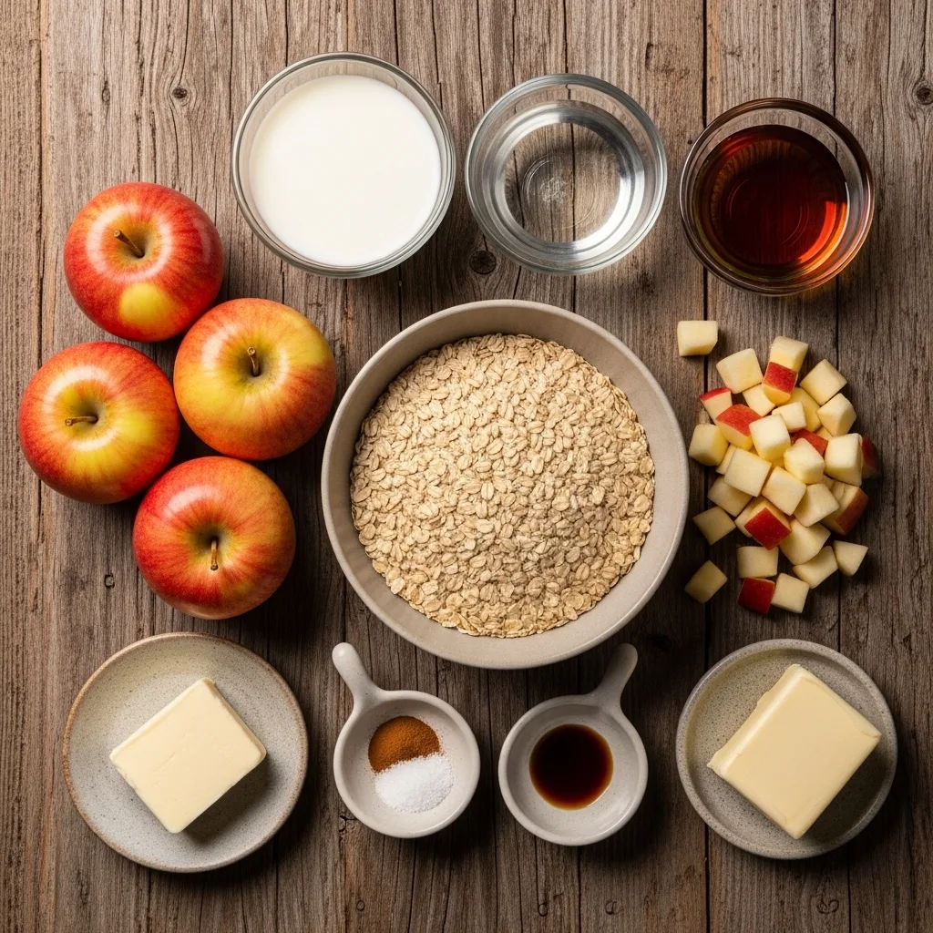 Slow Cooker Apple Cinnamon Oatmeal