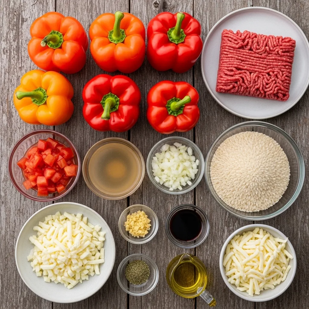 Beef Stuffed Bell Peppers