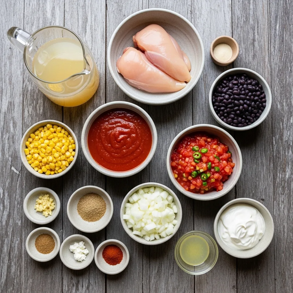 Crockpot Chicken Enchilada Soup