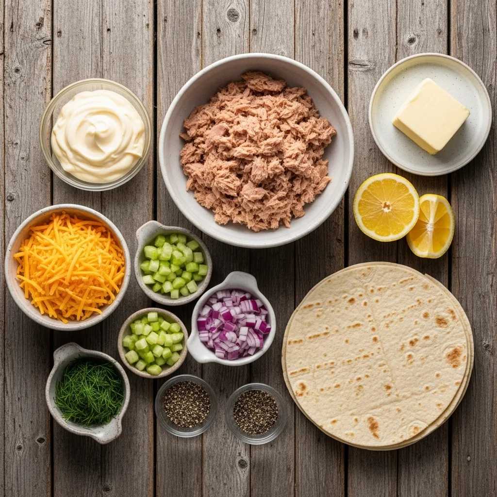 Tuna Melt Quesadillas