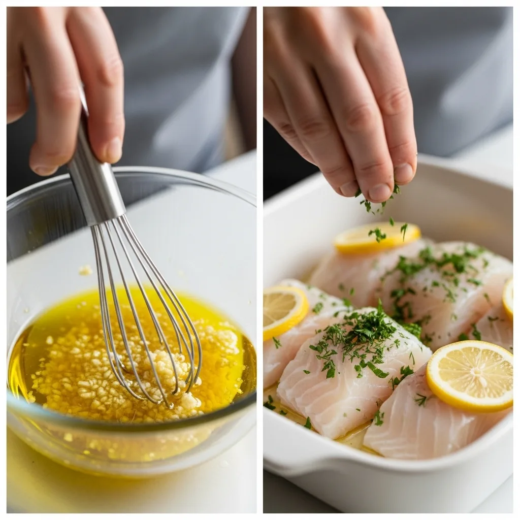 Baked Lemon Herb Cod
