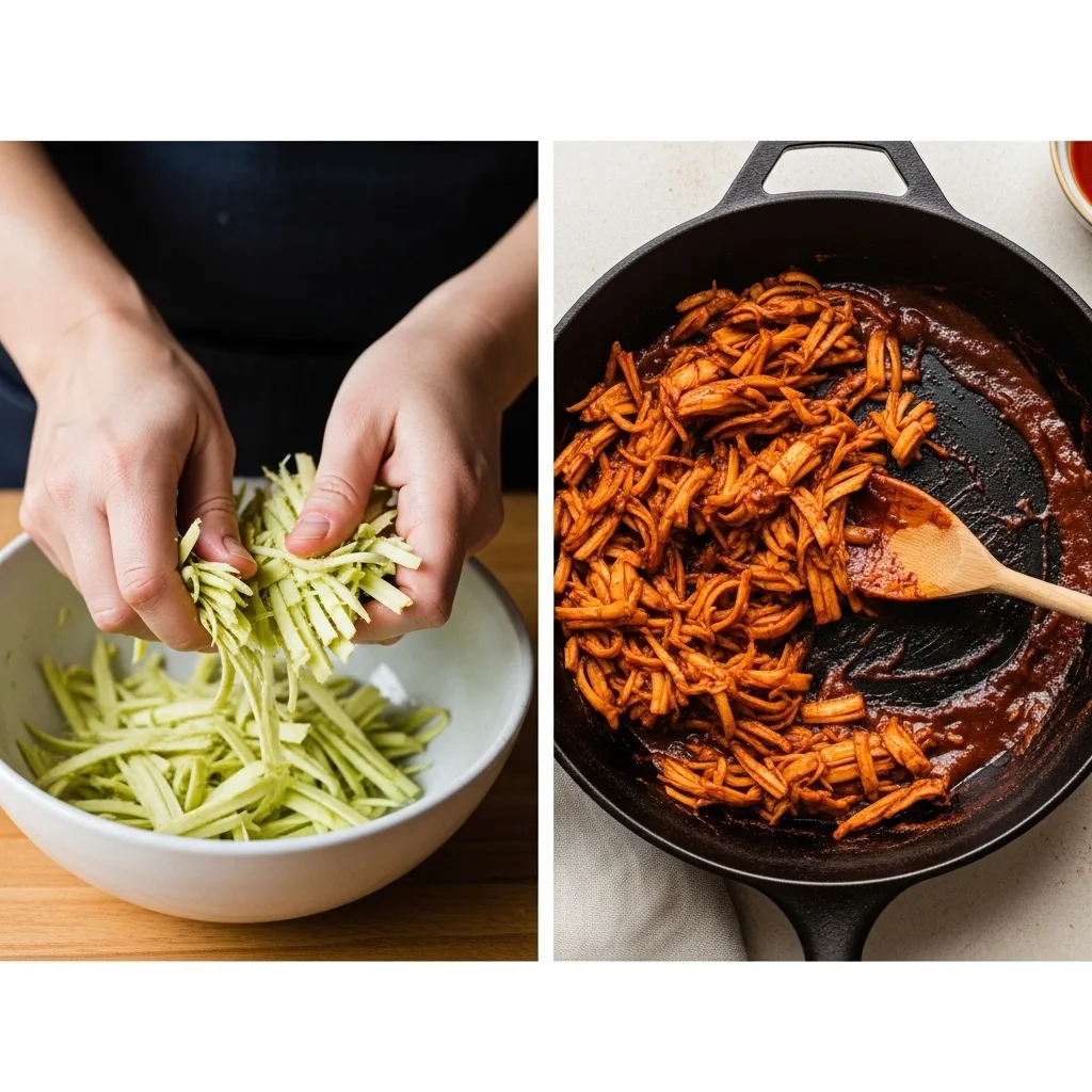 Vegan Jackfruit Pulled Tacos