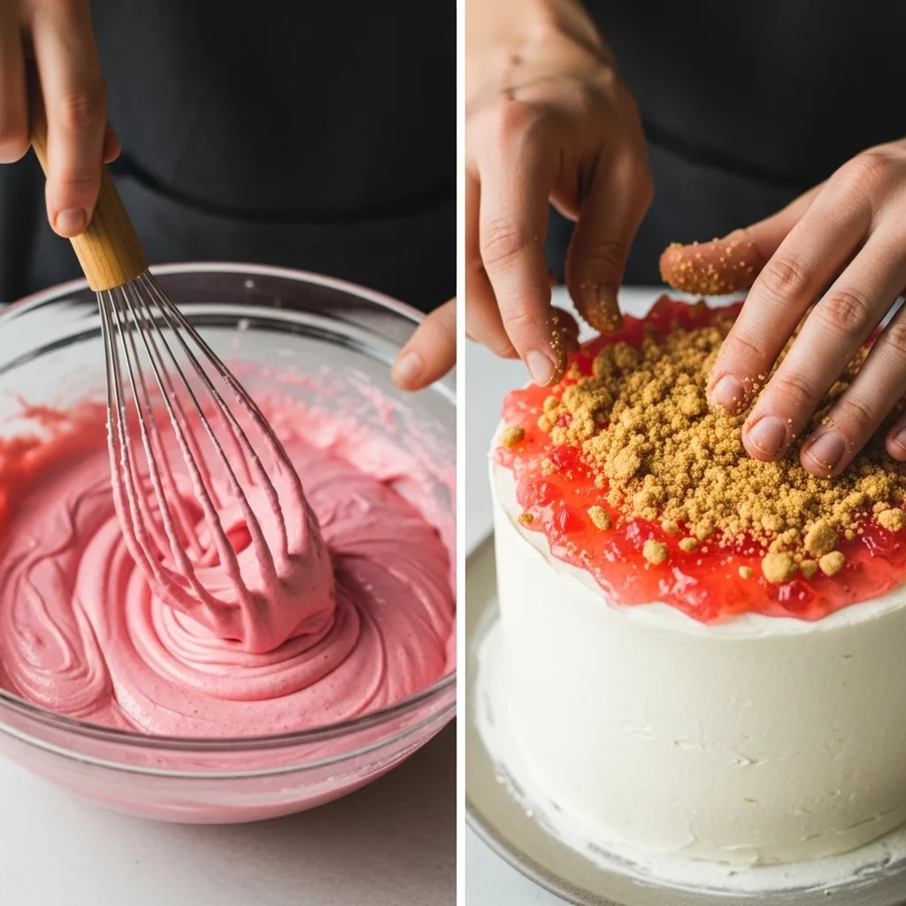 Strawberry Crunch Cake