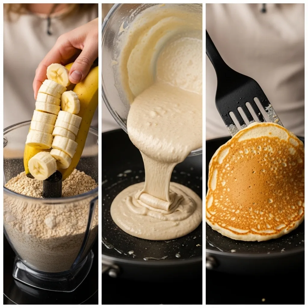 Banana Oat Pancakes