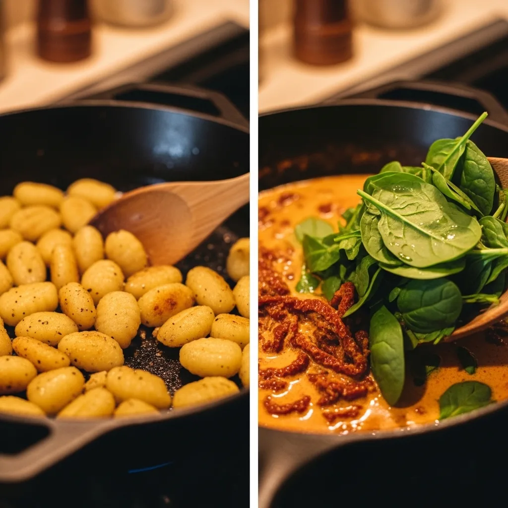 Sun-Dried Tomato Gnocchi Skillet