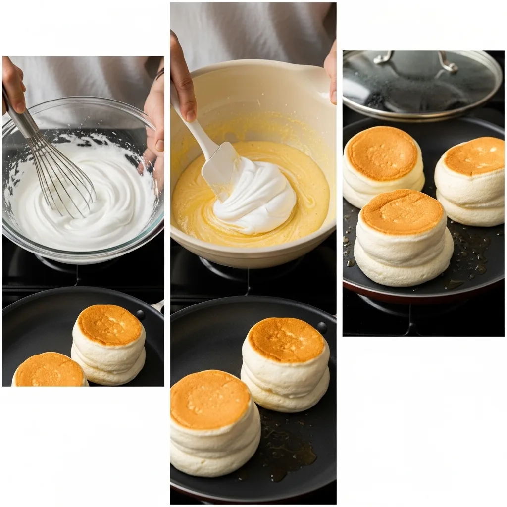 Fluffy Japanese Soufflé Pancakes