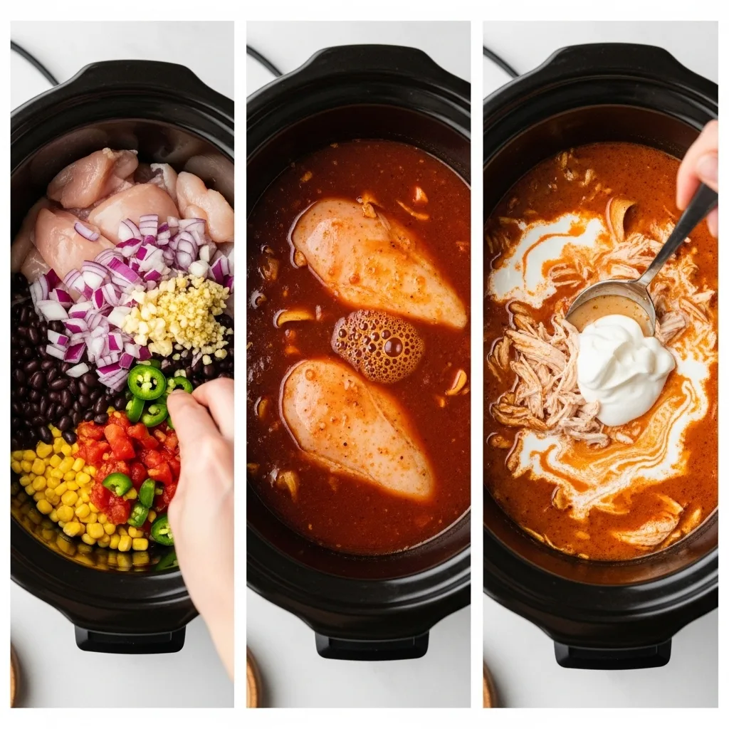 Crockpot Chicken Enchilada Soup