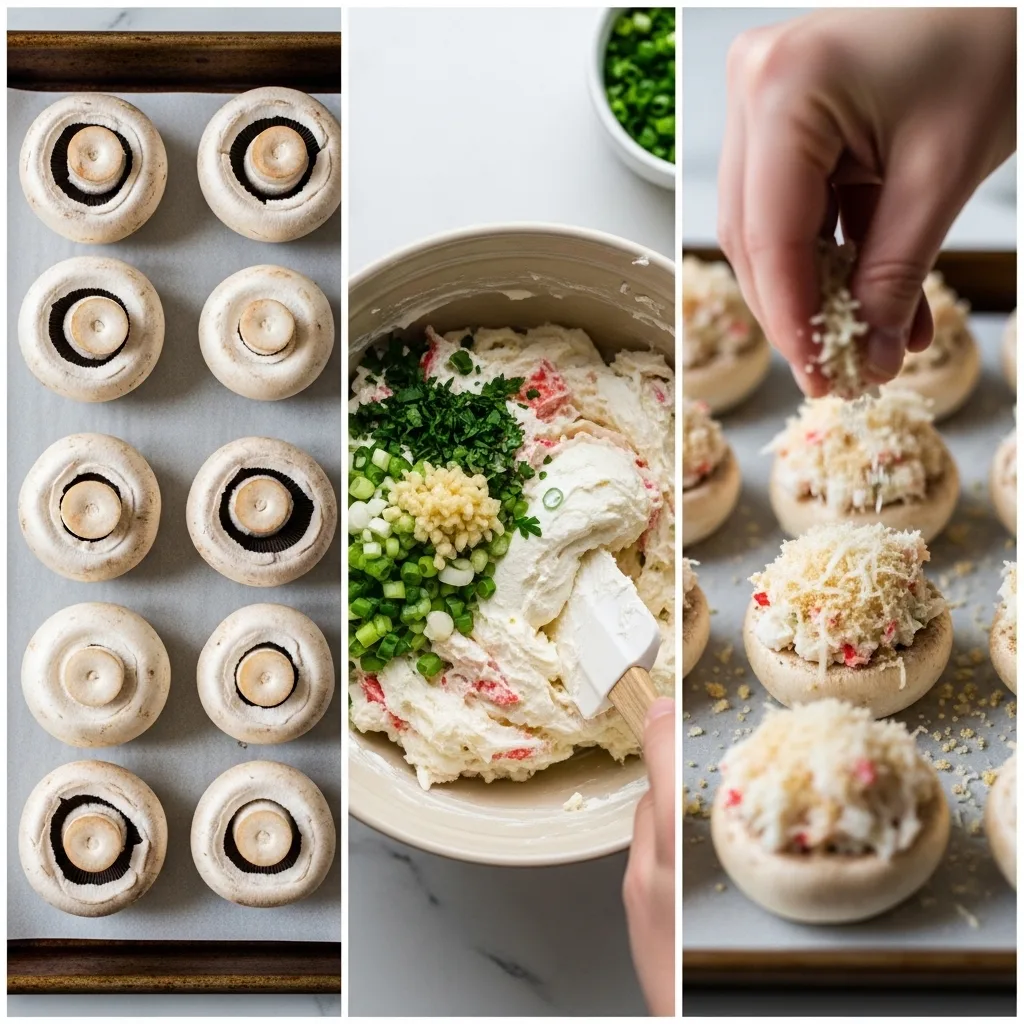 Crab Stuffed Mushrooms