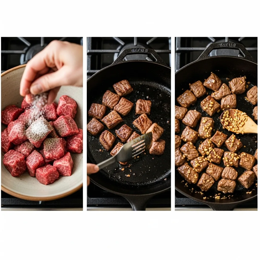 Garlic Butter Steak Bites 9 Garlic Butter Steak Bites