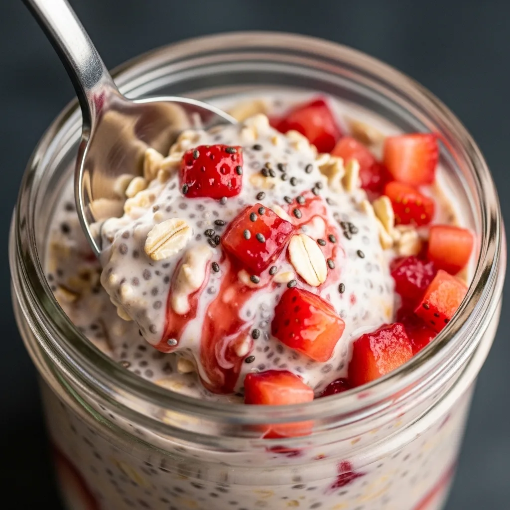 Strawberry Overnight Oats